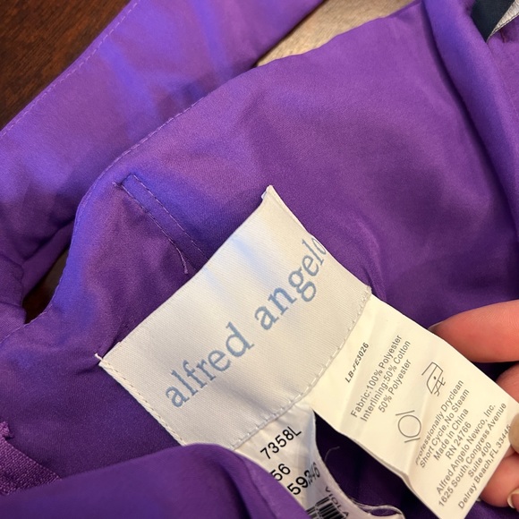 Alfred Angelo Vibrant Purple Bridesmaid Dress - Picture 8 of 15